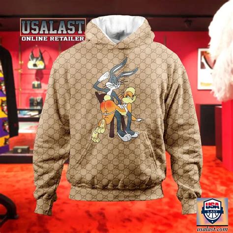 gucci pink bugs bunny hoodie|Bugs Bunny hoodie.